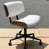 Ghế Xoay Văn Phòng Nệm Da Lưng Thấp Chân Sắt - GX90