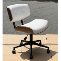 Ghế Xoay Văn Phòng Nệm Da Lưng Thấp Chân Sắt - GX90