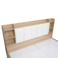 Giường Ngủ Gỗ Công Nghiệp Có Kệ Đầu Giường - GN23