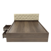 Giường Ngủ Có Đầu Nệm Ngăn Kéo Hộc Gỗ MDF - GN2