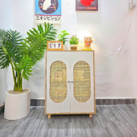 Kệ Giày Dép Cửa Lưới Mây Hiện Đại - KGD29