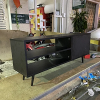  Kệ Tivi Gỗ Chân Cao Nghiêng Tủ Đơn Kiểu Bắc Âu - KTV11