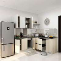 Tủ Bếp Chữ L Tích Hợp Chức Năng Thông Minh - TB22