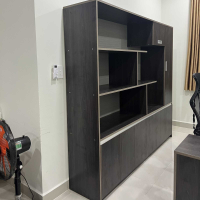 Tủ Tài Liệu Gỗ Kết Hợp Kệ Trưng Bày Giám Đốc - THS12