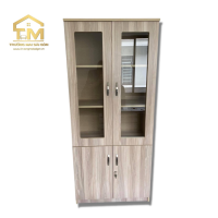 Tủ Văn Phòng 2 Cánh Gỗ Công Nghiệp - THS9