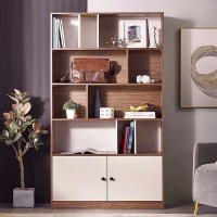 Tủ Tài Liệu Gỗ Bố Cục Sáng Tạo Kèm Tủ Cánh Dưới - THS287