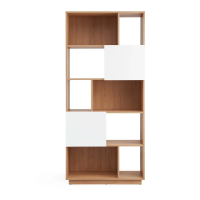 Tủ Tài Liệu Gỗ Nhiều Ngăn Kết Hợp Cánh Mở - THS283