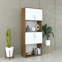 Tủ Tài Liệu Gỗ Có Kệ Trang Trí - THS64