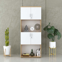 Tủ Tài Liệu Gỗ Có Kệ Trang Trí - THS64