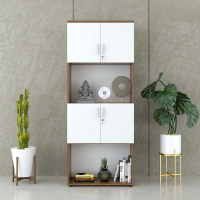 Tủ Tài Liệu Gỗ Có Kệ Trang Trí - THS64