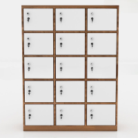 Tủ Locker Gỗ 15 Cánh Khóa Tiện Lợi - TLK12