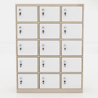 Tủ Locker Gỗ 15 Cánh Khóa Tiện Lợi - TLK12