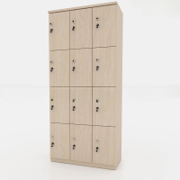 Tủ Locker Gỗ 12 Cánh Sang Trọng - TLK14