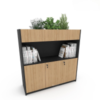 Tủ Tài Liệu Trang Trí Cây Văn Phòng - THS101