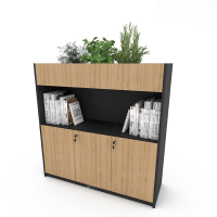 Tủ Tài Liệu Trang Trí Cây Văn Phòng - THS101