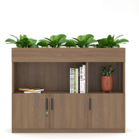 Tủ Văn Phòng Thấp Trang Trí Cây Xanh - THS104