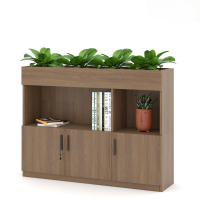 Tủ Văn Phòng Thấp Trang Trí Cây Xanh - THS104