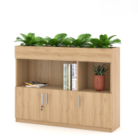 Tủ Văn Phòng Thấp Trang Trí Cây Xanh - THS104