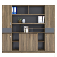 Tủ Văn Phòng Giám Đốc Vân Gỗ Tự Nhiên - THS144