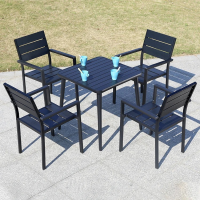 Bộ Bàn Ghế Sân Vườn Vuông Nan Nhôm - SV48