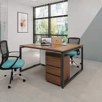 Cụm Bàn 2 Người Chân Sắt Chữ U - BC42