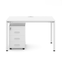 Bàn Làm Việc Văn Phòng Chân Sắt Chân Oval - BLV37