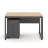 Bàn Làm Việc Chân Vuông Yếm Che Lửng - BLV47