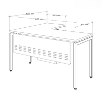 Bàn Làm Việc Góc L Chân Độc Lập - BLV62