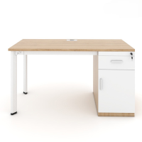 Bàn Làm Việc Chân Độc Lập Kèm Hộc - BLV96