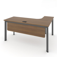 Bàn Làm Việc Góc L Có Yếm Gỗ 1m2- BLV98