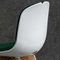Ghế Cà Phê Eames 4 Múi Chân Gỗ - CF54