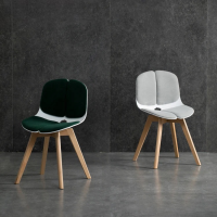 Ghế Cà Phê Eames 4 Múi Chân Gỗ - CF54