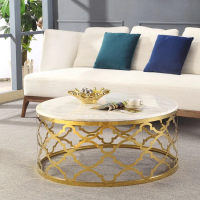 Bàn Trà Sofa Khung Nhôm Hoa Văn - BT16