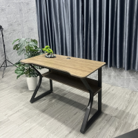 Bàn Làm Việc Gaming Chân K Uốn Có Kệ - BLV110