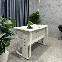 Bàn Làm Việc Có Yếm Chân Sắt Nhập Khẩu - BLV111