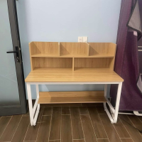 Bàn Làm Việc Chân U Có Kệ Sách Gỗ - BLV116