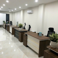 Bàn Giám Đốc Góc L Màu Nâu - BGĐ64