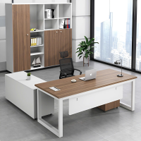 Bàn Giám Đốc Chân Sắt Chữ U Góc L - BGĐ87