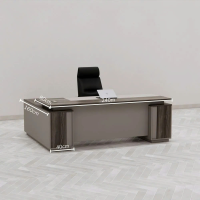 Bàn Giám Đốc Góc L Phối Màu Hiện Đại - BGĐ114