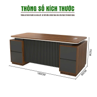 Bàn Giám Đốc Hiện Đại Yếm Sọc Đối Xứng - BGĐ116 