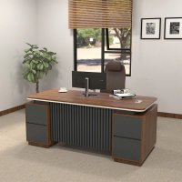 Bàn Giám Đốc Hiện Đại Yếm Sọc Đối Xứng - BGĐ116 