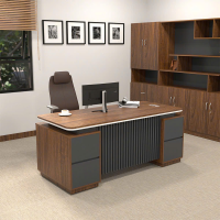 Bàn Giám Đốc Hiện Đại Yếm Sọc Đối Xứng - BGĐ116 
