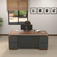 Bàn Giám Đốc Hiện Đại Yếm Sọc Đối Xứng - BGĐ116 