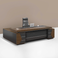 Bàn Giám Đốc Gỗ MDF Tạo Khối Tam Giác Hiện Đại - BGĐ141