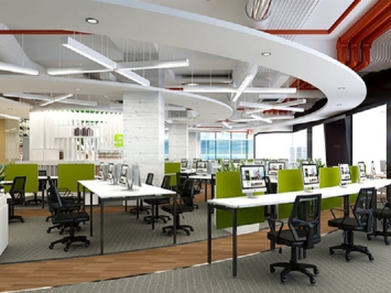 5 mẫu bàn ghế văn phòng màu xanh đẹp, sang trọng 2023