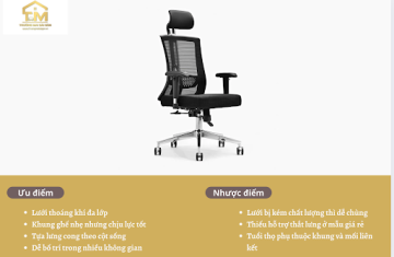 Ghế văn phòng lưới có tốt không? Đánh giá, so sánh chi tiết