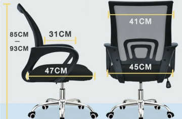Hướng dẫn lựa chọn kích thước ghế xoay văn phòng chuẩn xác