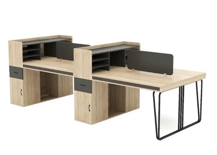 Mẫu bàn có vách ngăn tạo sự riêng tư cho nhân viên