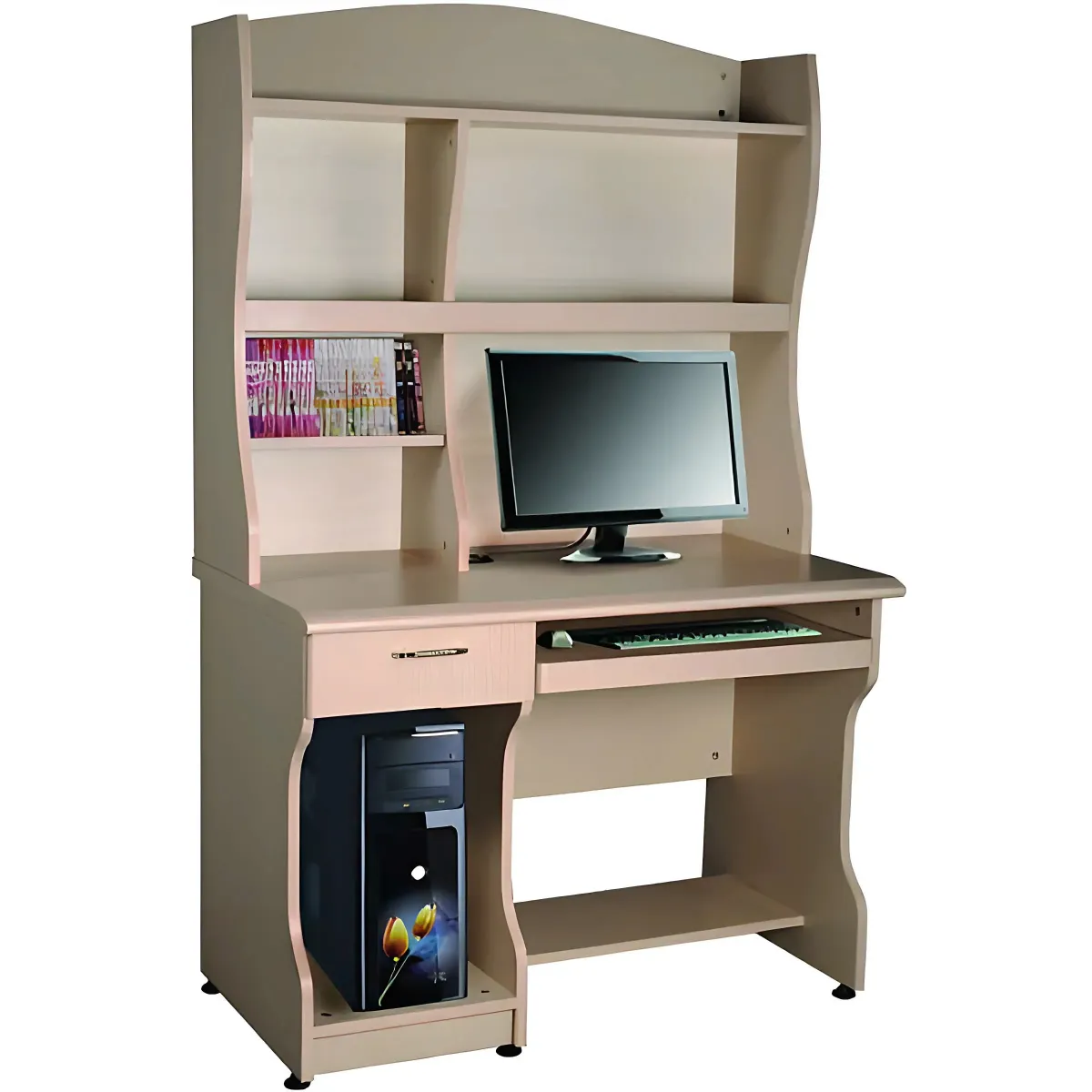 Bàn Học Sinh Liền Giá Sách Tiện Lợi 