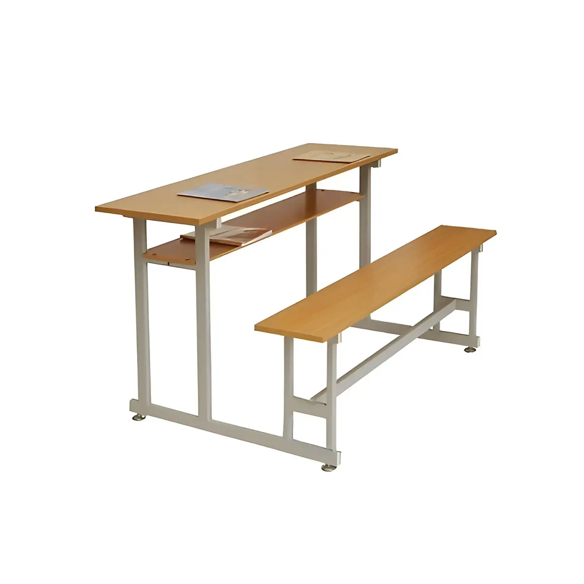 Bàn Ghế Sinh Liền Bàn Khung Sắt Tĩnh Điện 